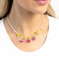 World GLASS Wonder - Pink - Paparazzi Necklace Image