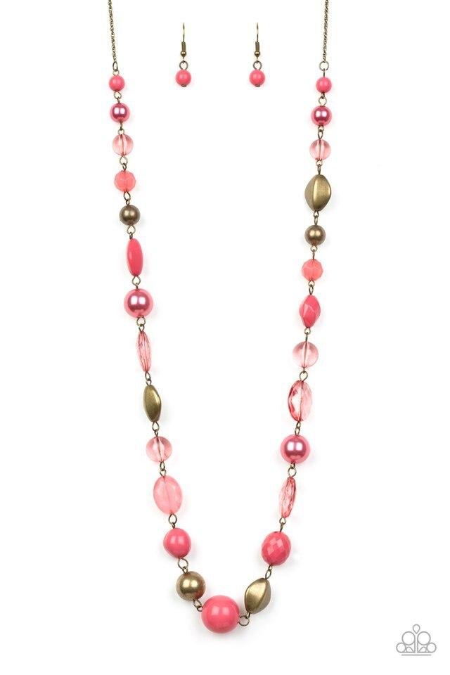 Paparazzi Necklace ~ Secret Treasure - Pink
