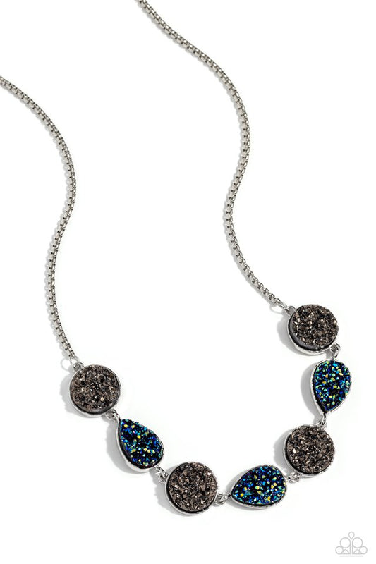 Druzy Demand - Silver - Paparazzi Necklace Image