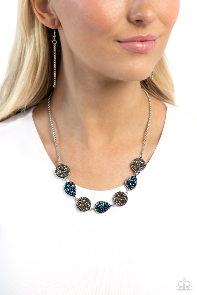 Druzy Demand - Silver - Paparazzi Necklace Image