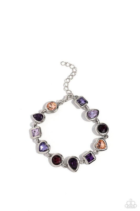 Actively Abstract - Purple - Paparazzi Bracelet Image