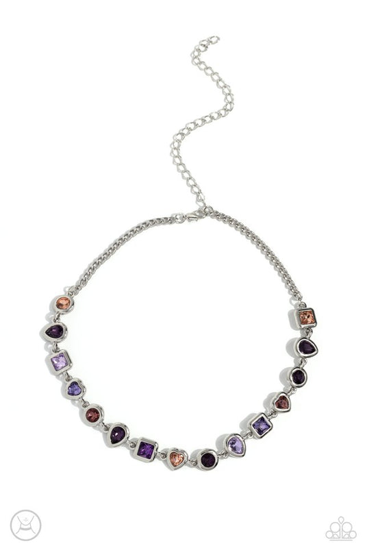 Abstract Admirer - Purple - Paparazzi Necklace Image