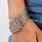 Shimmery Silhouette - Silver - Paparazzi Bracelet Image