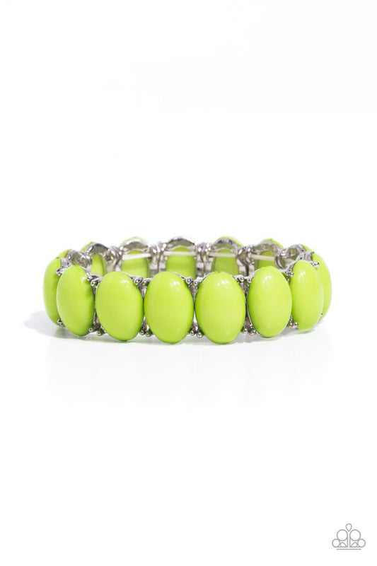 Starting OVAL - Green - Paparazzi Bracelet Image