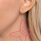 Soaring Silhouettes - Pink - Paparazzi Earring Image