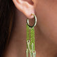 Piquant Punk - Green - Paparazzi Earring Image