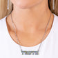 Truth Trinket - Blue - Paparazzi Necklace Image