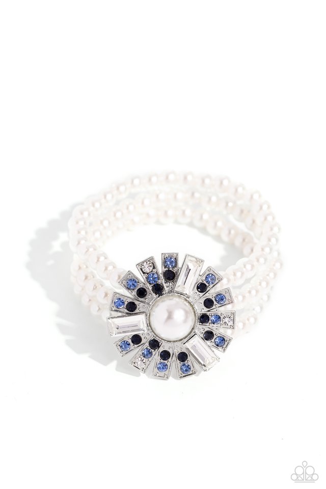 Gifted Gatsby - Blue - Paparazzi Bracelet Image