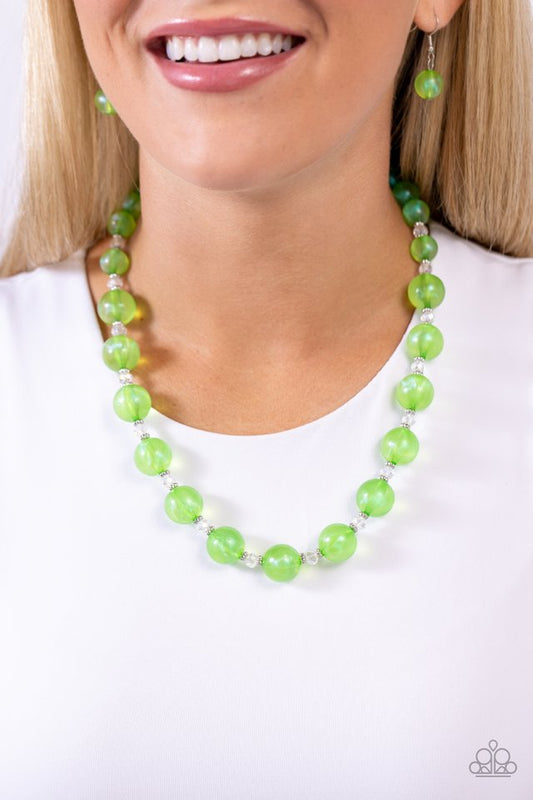 Timelessly Tantalizing - Green - Paparazzi Necklace Image