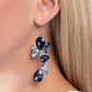 Fancy Flaunter - Blue - Paparazzi Earring Image
