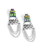 Dangling Art Deco - Multi - Paparazzi Earring Image