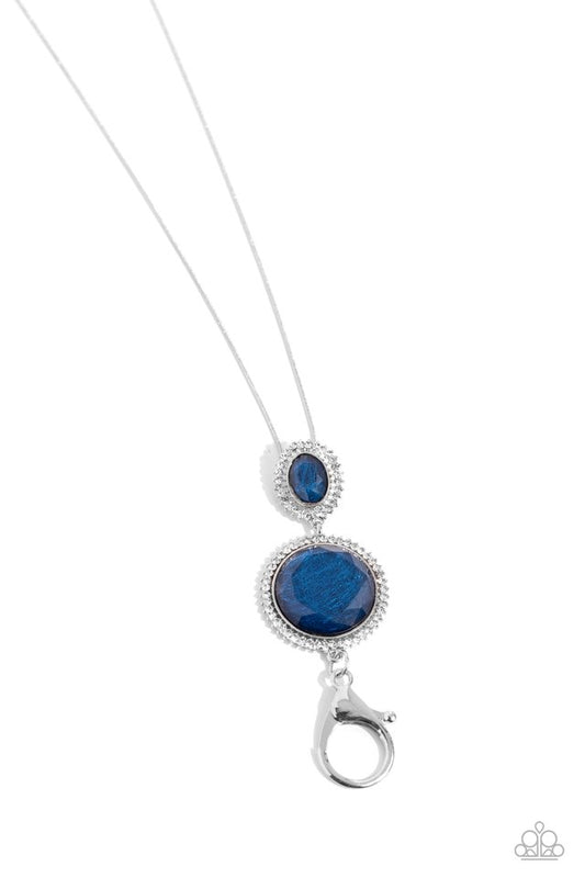 Castle Cadenza - Blue - Paparazzi Necklace Image