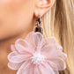 Cosmopolitan Chiffon - Pink - Paparazzi Earring Image