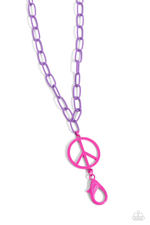 Tranquil Unity - Purple - Paparazzi Necklace Image