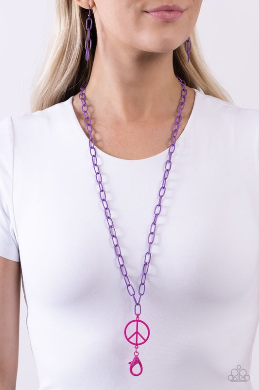 Tranquil Unity - Purple - Paparazzi Necklace Image