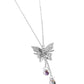 Enchanted Wings - Silver - Paparazzi Necklace Image