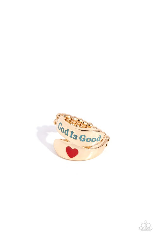 God is Good - Gold - Paparazzi Ring Image