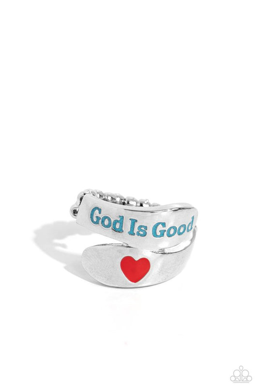 God is Good - Blue - Paparazzi Ring Image