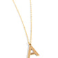Leave Your Initials - Gold - A - Paparazzi Necklace Image