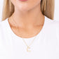 Leave Your Initials - Gold - C - Paparazzi Necklace Image
