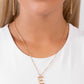 Leave Your Initials - Gold - E - Paparazzi Necklace Image