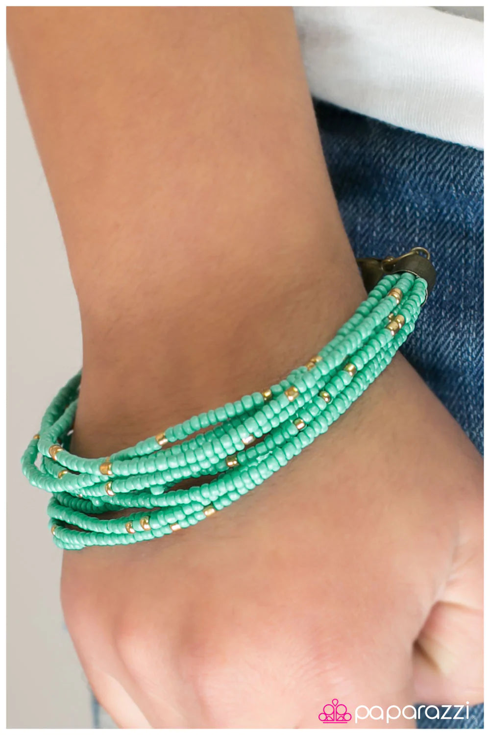 Pulsera Paparazzi ~ Off The BEADen Path - Azul