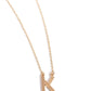 Leave Your Initials - Gold - K - Paparazzi Necklace Image
