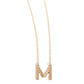 Leave Your Initials - Gold - M - Paparazzi Necklace Image