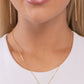 Leave Your Initials - Gold - O - Paparazzi Necklace Image