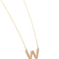 Leave Your Initials - Gold - W - Paparazzi Necklace Image