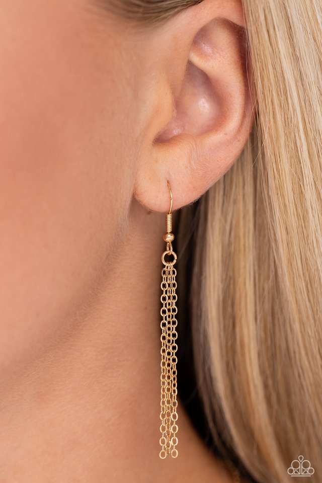 Leave Your Initials - Gold - X - Paparazzi Necklace Image