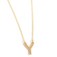 Leave Your Initials - Gold - Y - Paparazzi Necklace Image