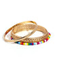 Multicolored Medley - Gold - Paparazzi Bracelet Image