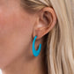 Fun-Loving Feature - Blue - Paparazzi Earring Image