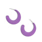 Fun-Loving Feature - Purple - Paparazzi Earring Image