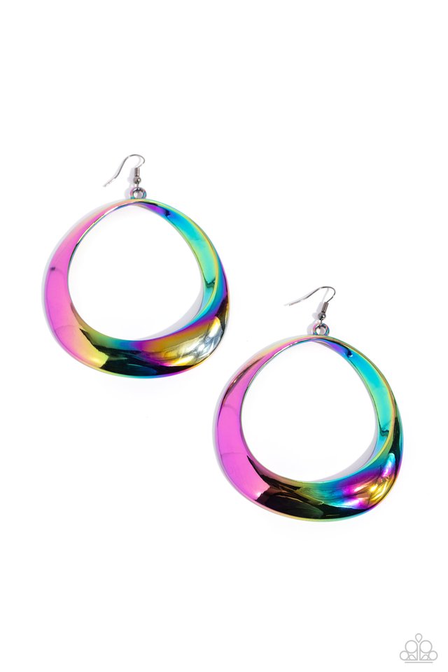 Paparazzi Earring ~ Asymmetrical Action Multi Paparazzi Jewelry Online Store