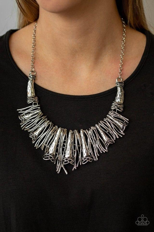 Paparazzi Necklace ~ In The MANE-stream - Silver