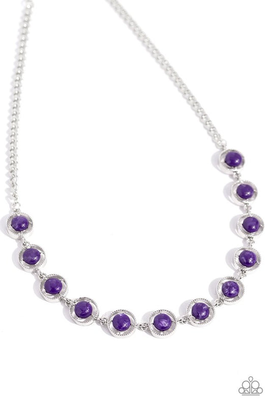 Going Global - Purple - Paparazzi Necklace Image