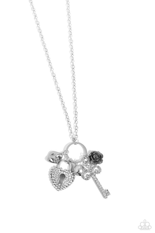 Girly Gathering - Silver - Paparazzi Necklace Image