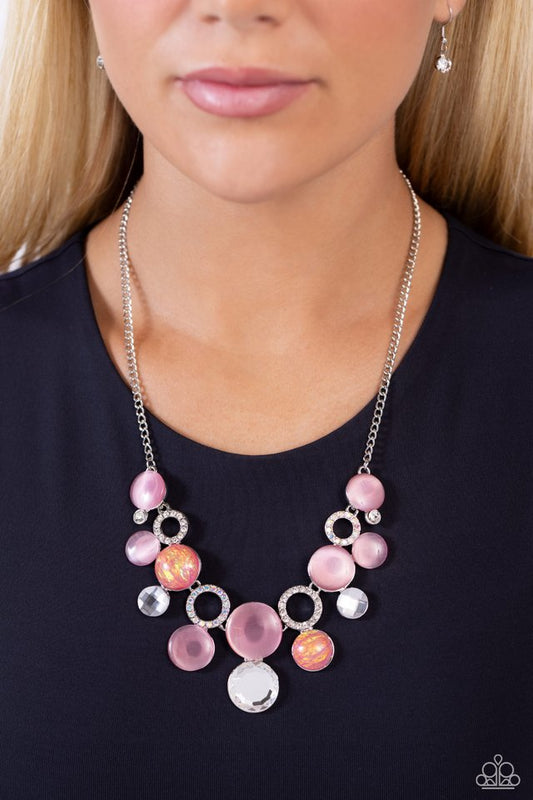 Corporate Color - Pink - Paparazzi Necklace Image