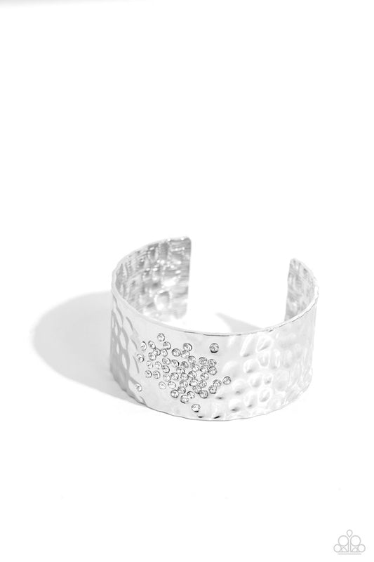 Speckled Sparkle - White - Paparazzi Bracelet Image
