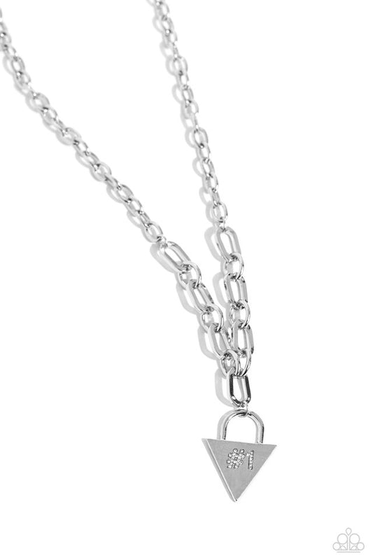 Your Number One Follower - White - Paparazzi Necklace Image