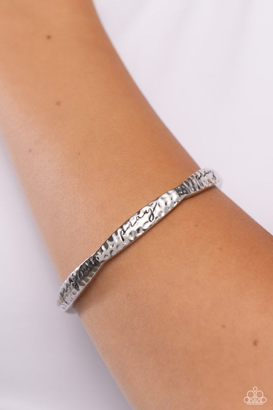 Pray, He is There - Silver - Paparazzi Bracelet Image