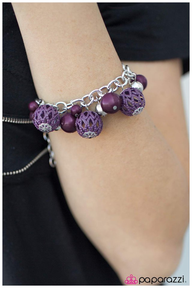 Paparazzi Bracelet ~ An EIFFEL of Wonder - Purple