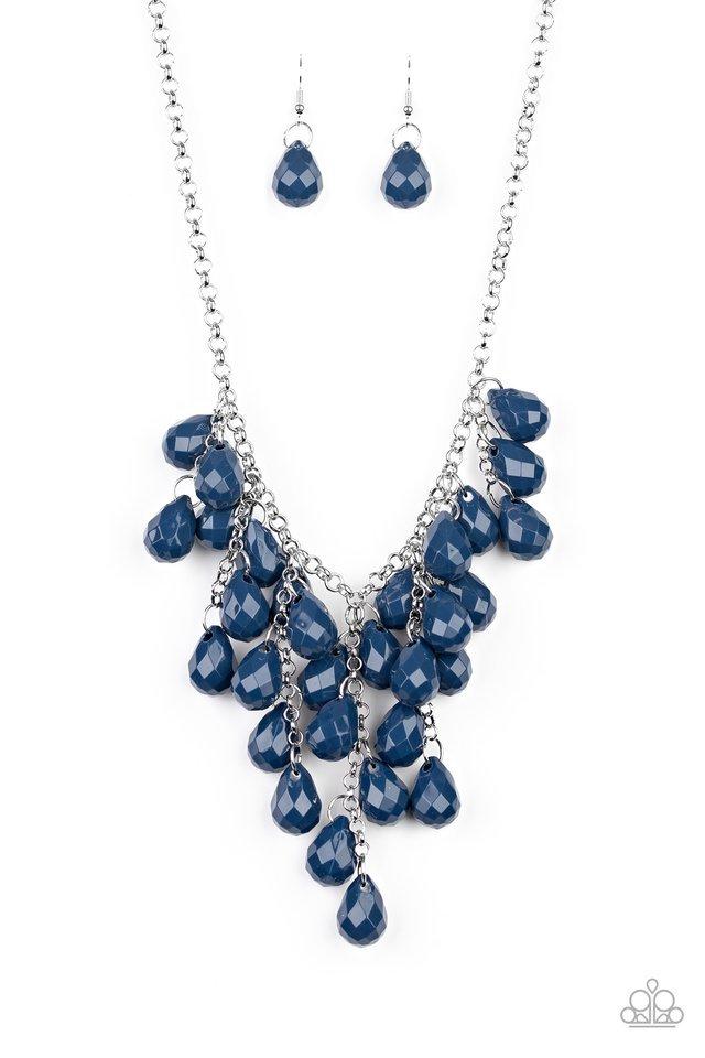 Paparazzi Necklace ~ Serenely Scattered - Blue
