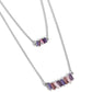 Easygoing Emeralds - Purple - Paparazzi Necklace Image