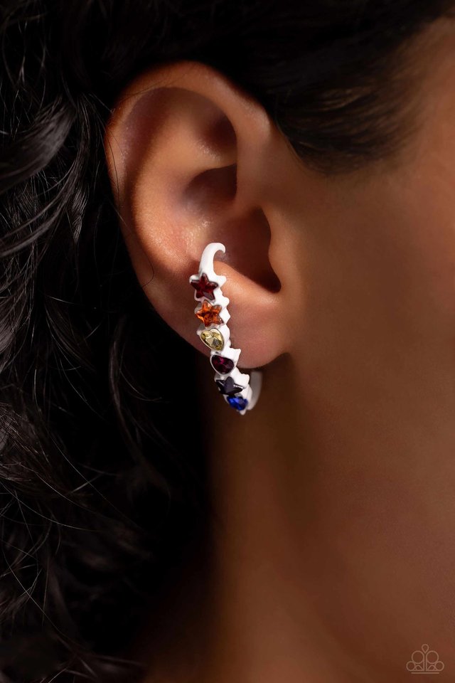 In Good Shape - Multi - Paparazzi Earring Image