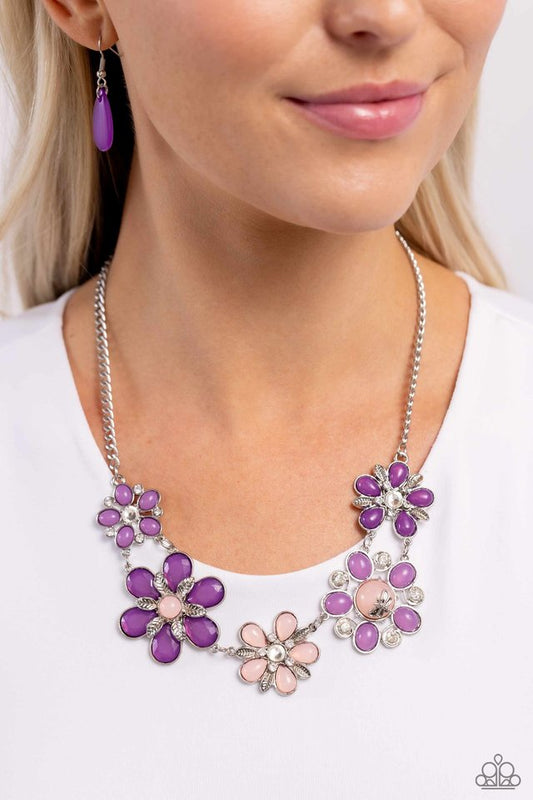 Dragonfly Decadence - Purple - Paparazzi Necklace Image