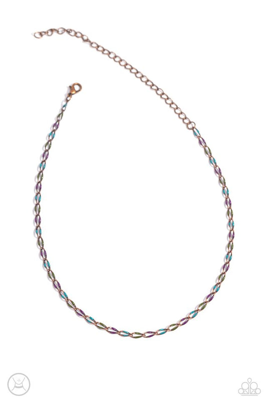 Admirable Accents - Copper - Paparazzi Necklace Image
