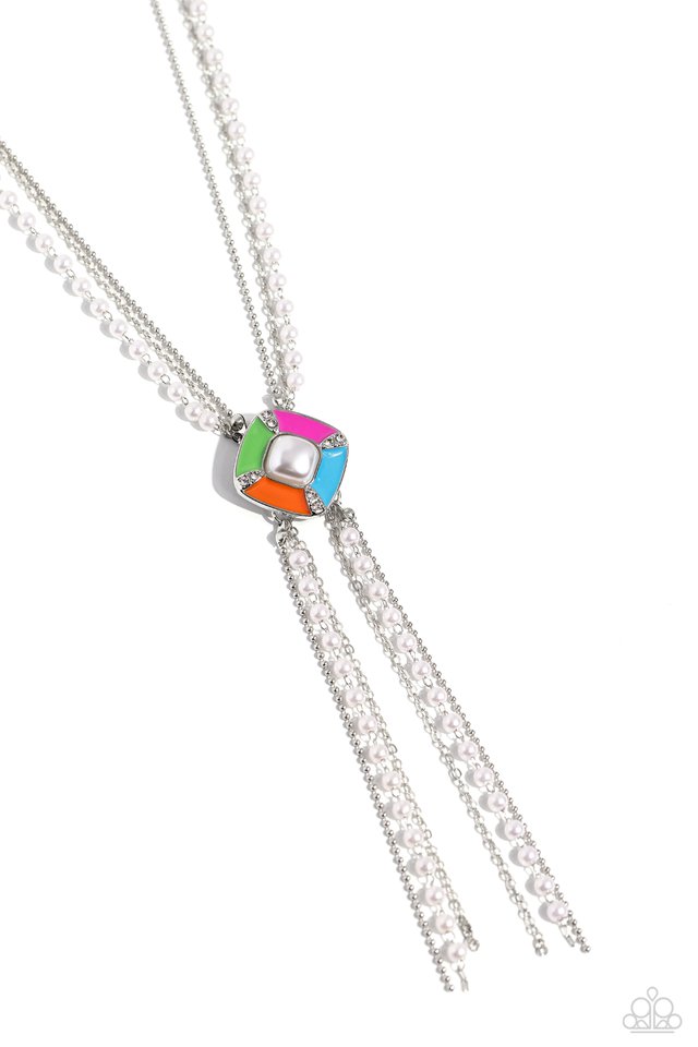 I Pinky SQUARE - Multi - Paparazzi Necklace Image